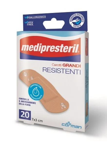 Medipresteril Cerotto Medio Resistente 7X2Cm 20 Pezzi Adesivi e Conformabili