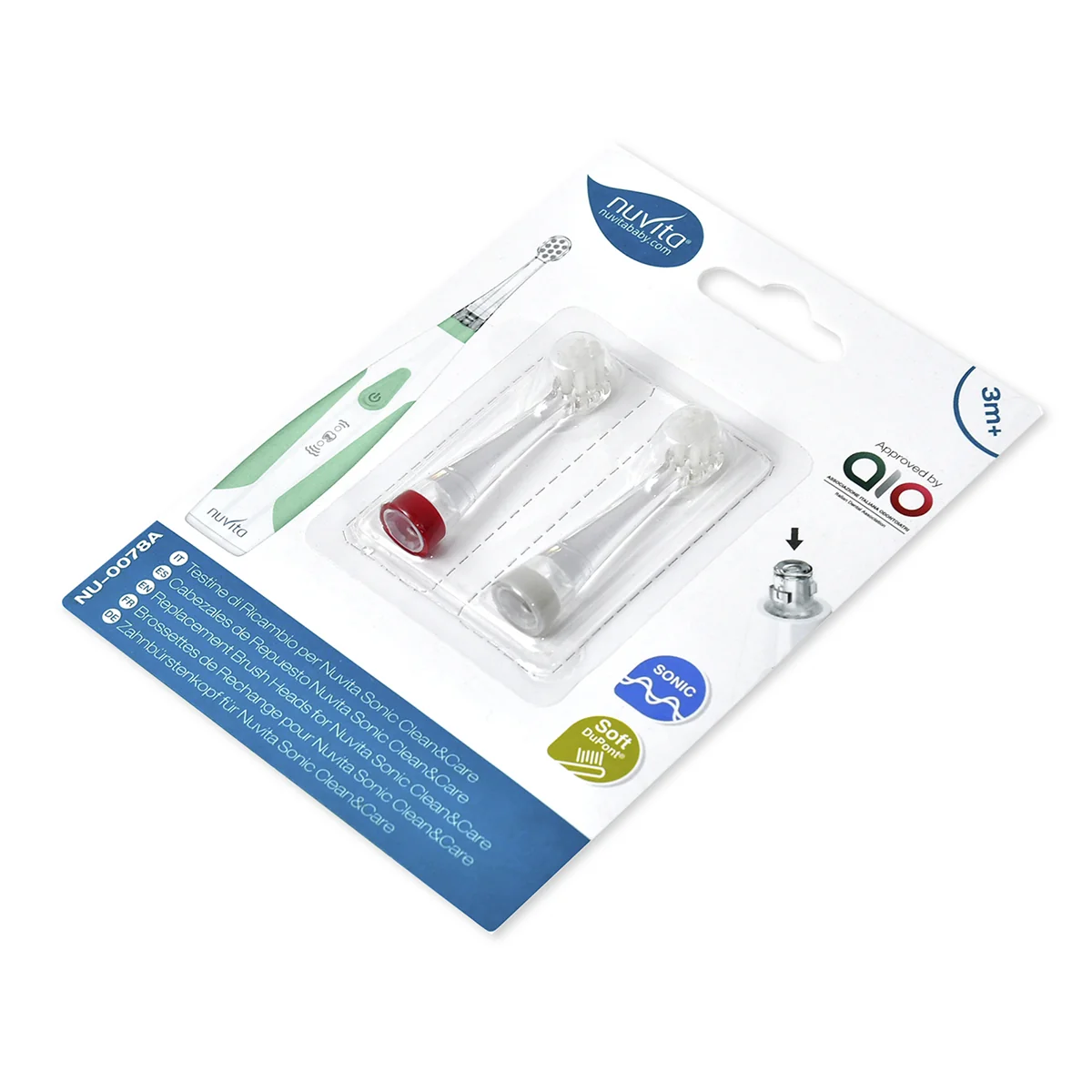 Sonic Clean & Care Testina Piccola Ricambio 2 Pezzi