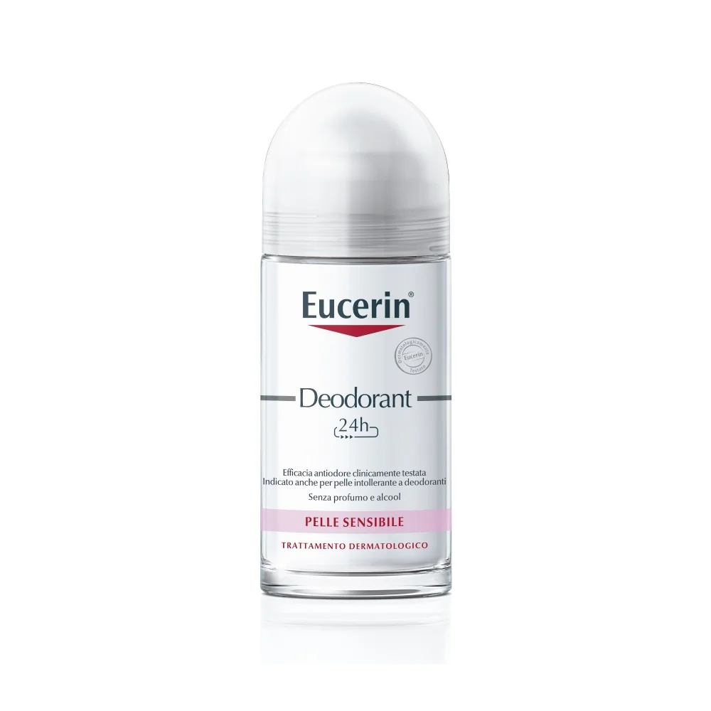 Eucerin Deodorante Roll-on 24h 50 ml Pelle Sensibile