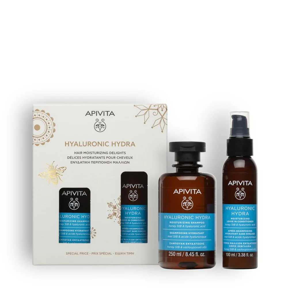 Apivita Hydration Cofanetto 2025 Shampoo Idratante + Balsamo Idratante Leave-In