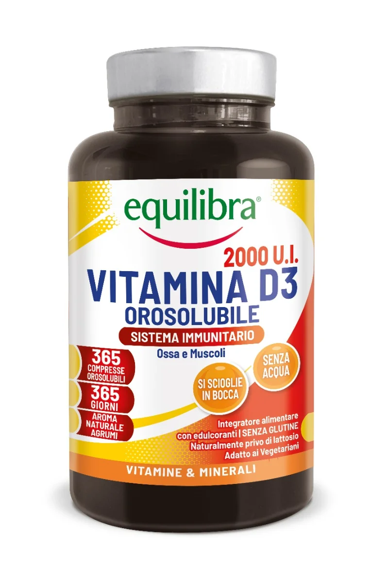 Equilibra Vitamina D3 Orosolubile 365 Compresse Vitamina D