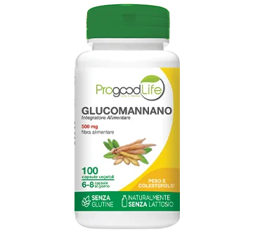 Progoodlife Glucomannano 100 Capsule Sazietà e Perdita di Peso