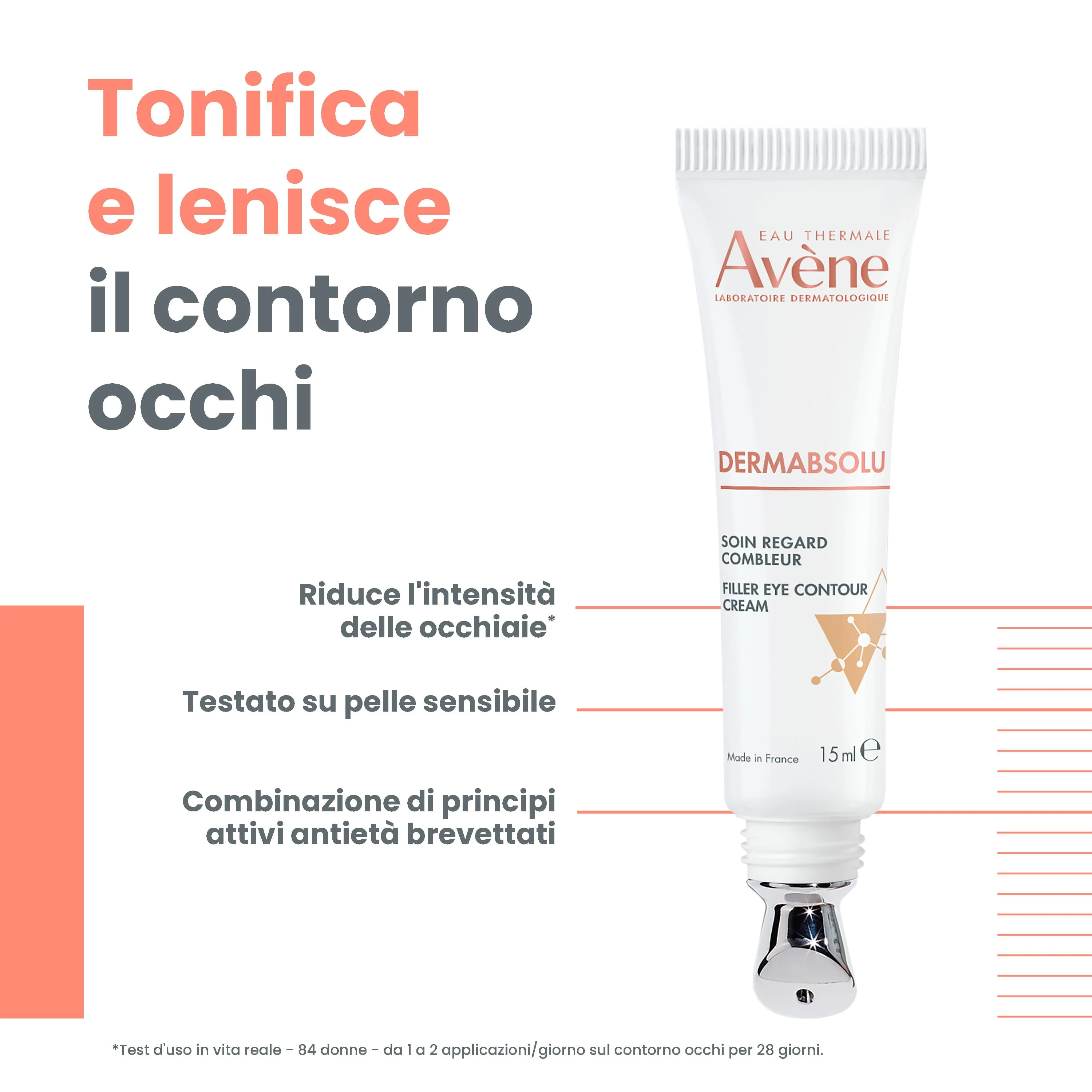 Avène DermAbsolu Contorno Occhi 15 ml Rivitalizzante e illuminante