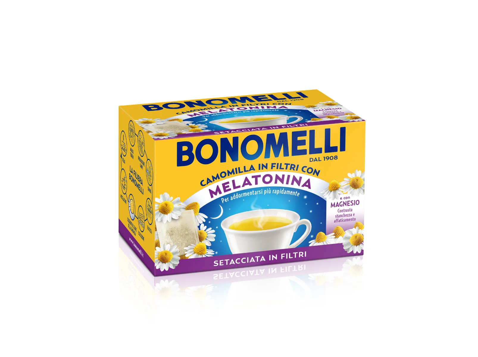 Camomilla Setacciata Melatonina E Magnesio 14 Filtri Tisana