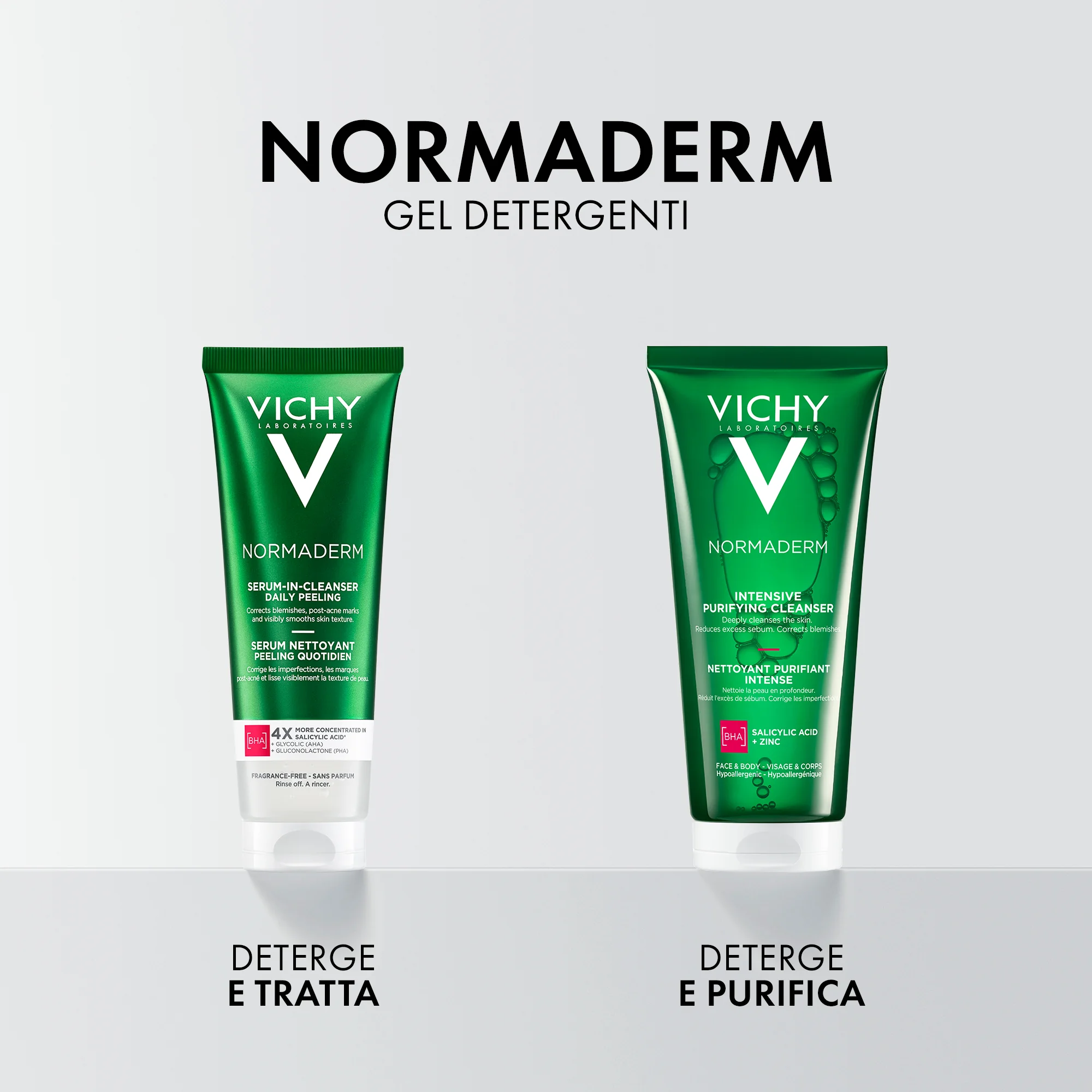 Vichy Normaderm No Peel Cleanser 125 Ml Detergente viso delicato