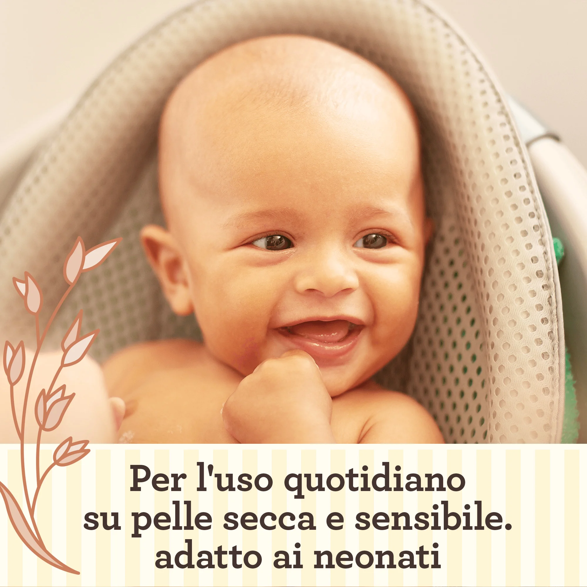 Aveeno Baby Daily Care 72 Salviettine Salviette neonato e bambino umidificate e delicate