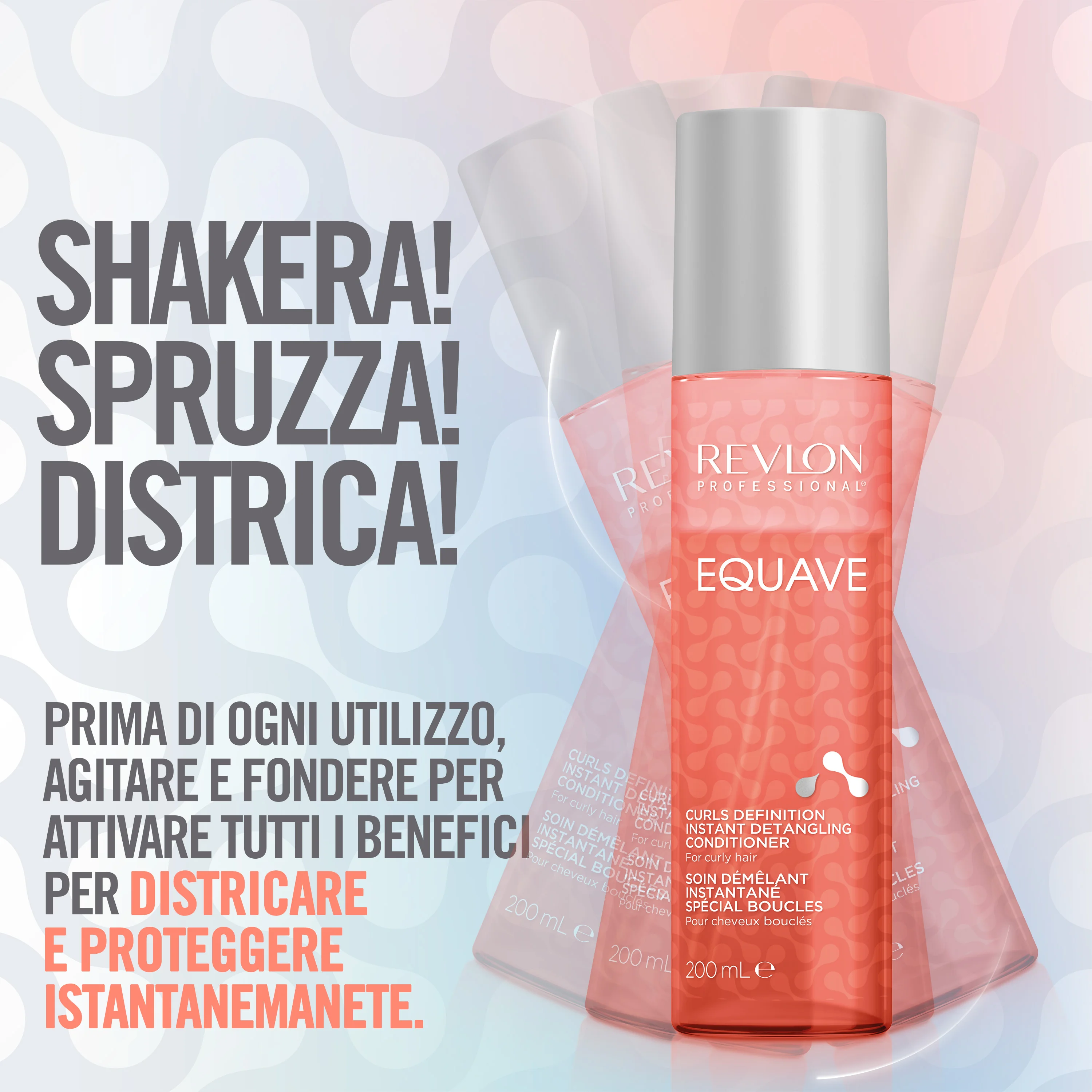 Revlon Equave Curls Definition Conditioner 200 ml Districante bifasico senza risciacquo