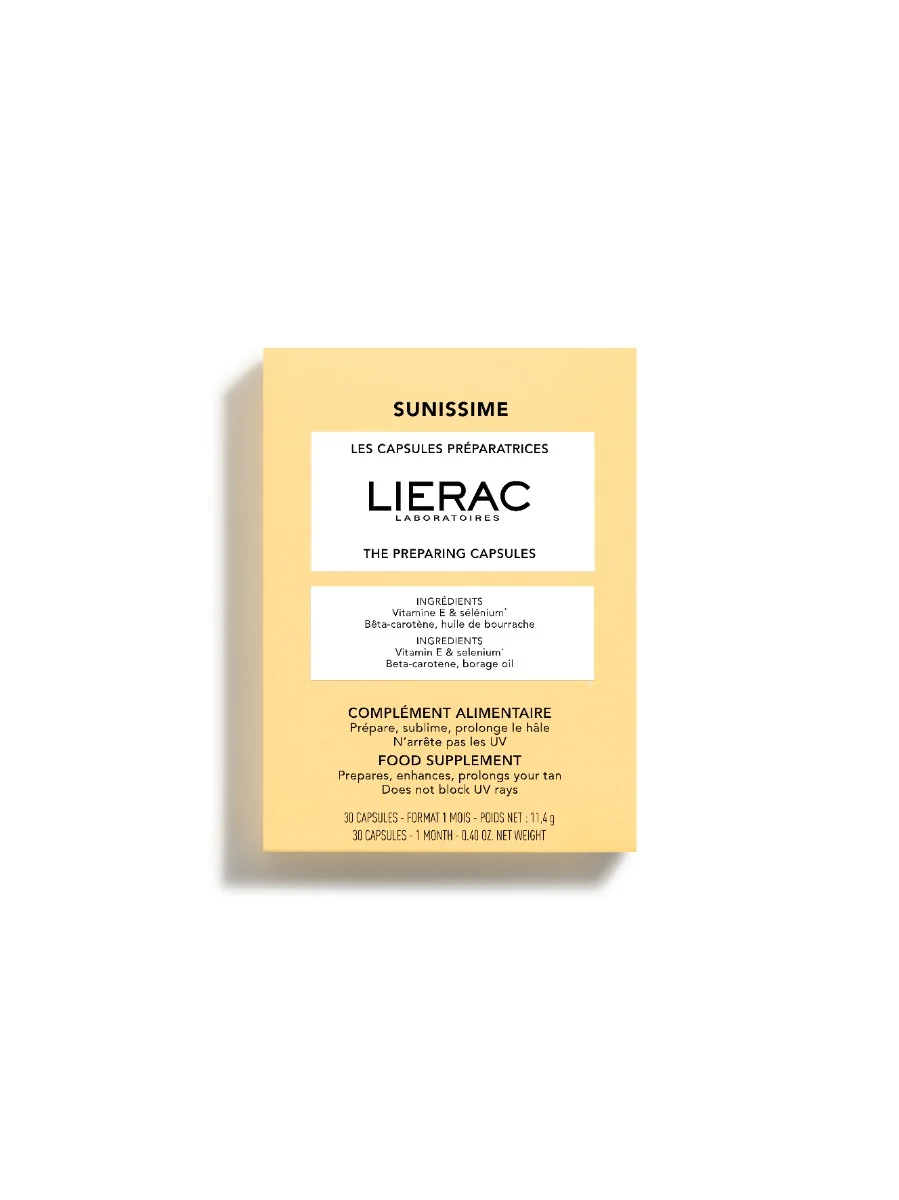 Lierac Sunissime Capsule Preparatrici 60 Cps Integratore per la Pelle al Sole