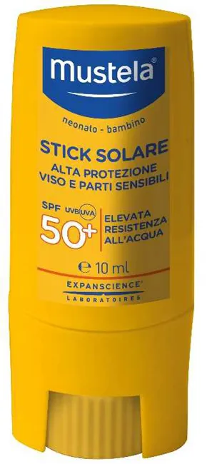 Mustela Stick Solare Protezione Molto Alta SPF 50+ 10 ml - Protezione Solare