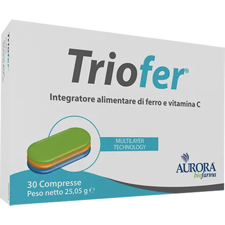 Triofer Integratore 30 Compresse Ferro e Vitamine