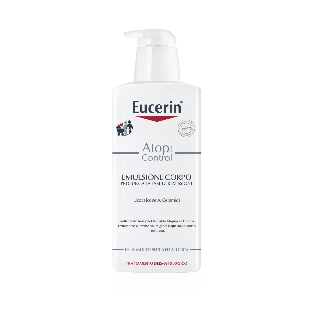 Eucerin AtopiControl Emulsione Corpo Pelle Atopica 400 ml Pelle Irritata, Incline al Prurito e Atopica