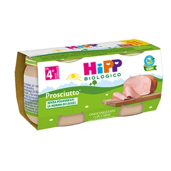 Hipp Biologico Omogeneizzato 2X80 G Prosciutto Cotto
