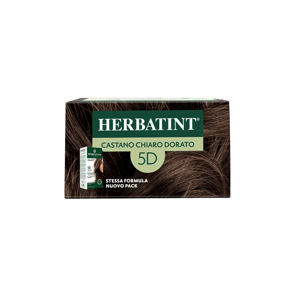 Herbatint Gel Colorante Permanente 5D Castano Chiaro Dorato 170 Ml Colore Intenso e Duraturo