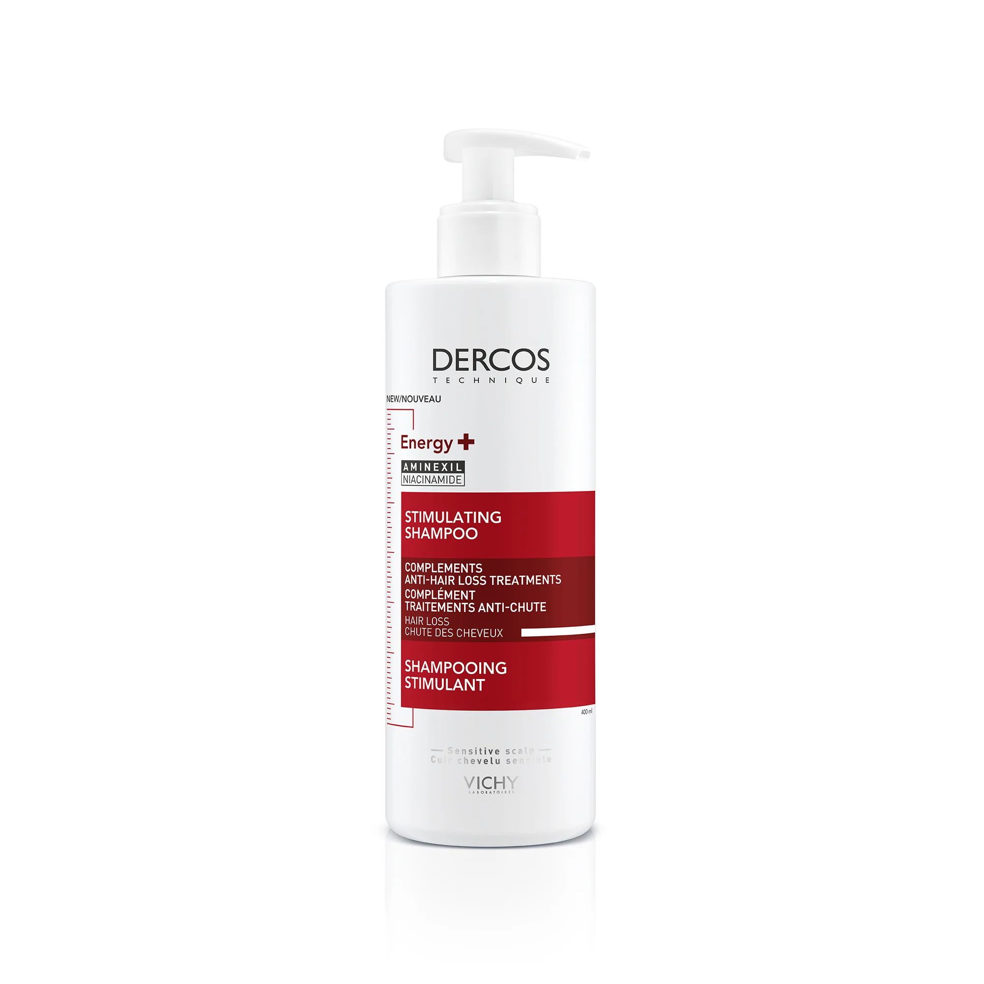 Vichy Dercos Shampoo Energy+ 400 Ml Trattamento Rivitalizzante per capelli più forti