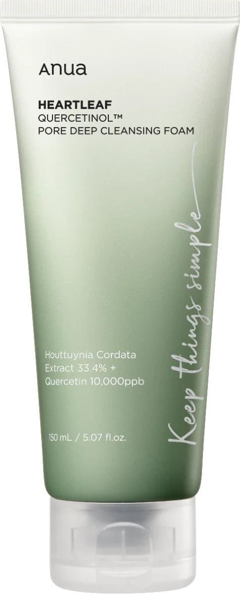 Anua Heartleaf Quercetinol Pore Deep Cleansing Foam 150Ml. Detergente Viso
