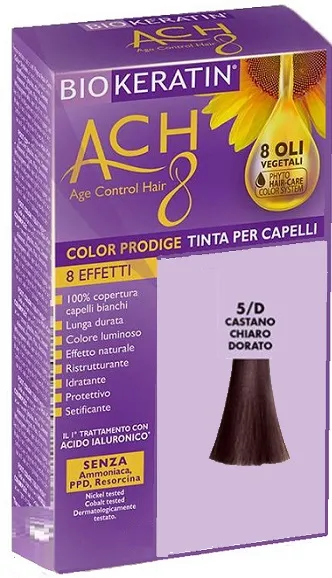 Biokeratin Ach8 5/D Castano Chiaro Dorato Tinta Per Capelli