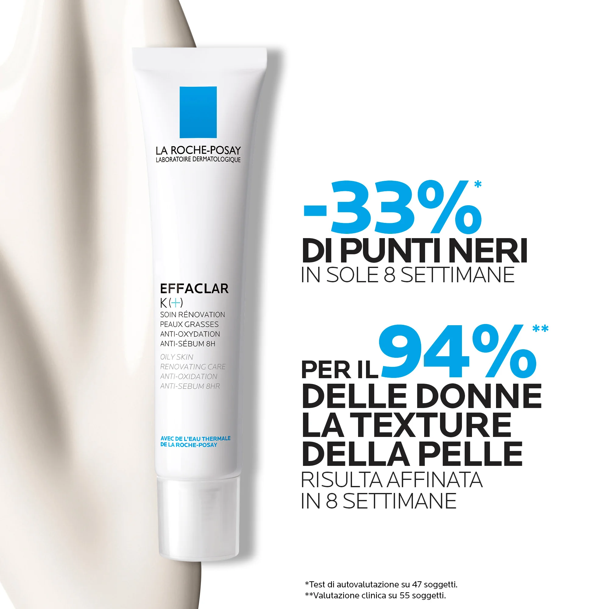 La Roche Posay Effaclar K+ 40 ml Trattamento Rinnovatore Pelle Grassa Pelle Grassa o Tendente alle Imperfezioni