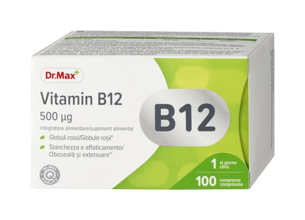 Dr. Max Vitamina B12 500Mcg 100tb Vitamine Gruppo B