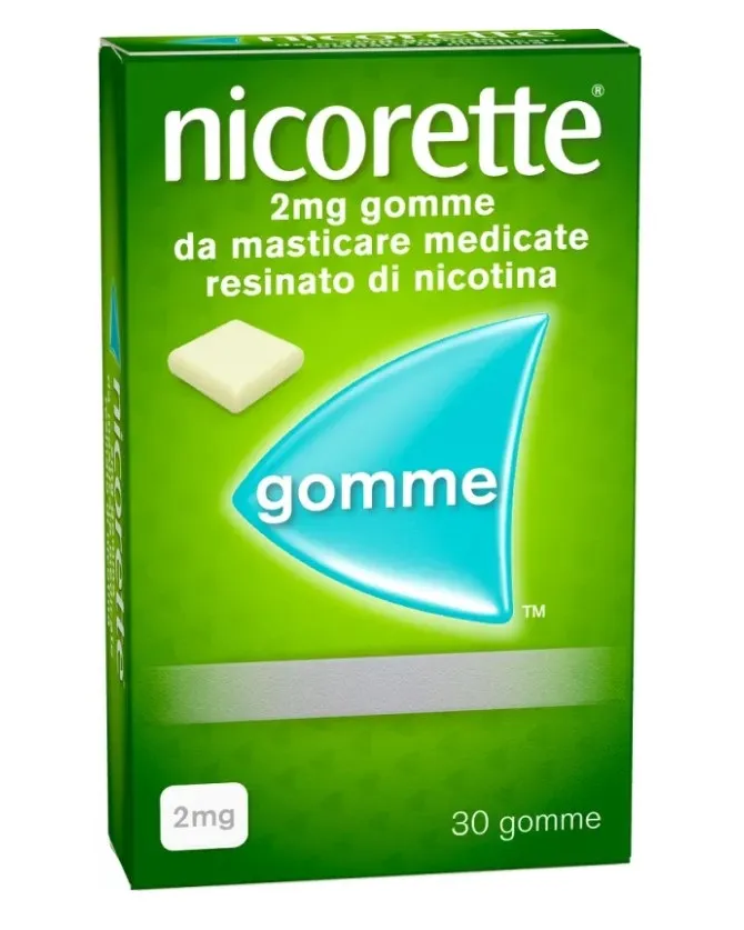 Nicorette 2 mg Gomme Masticabili 30 Pezzi