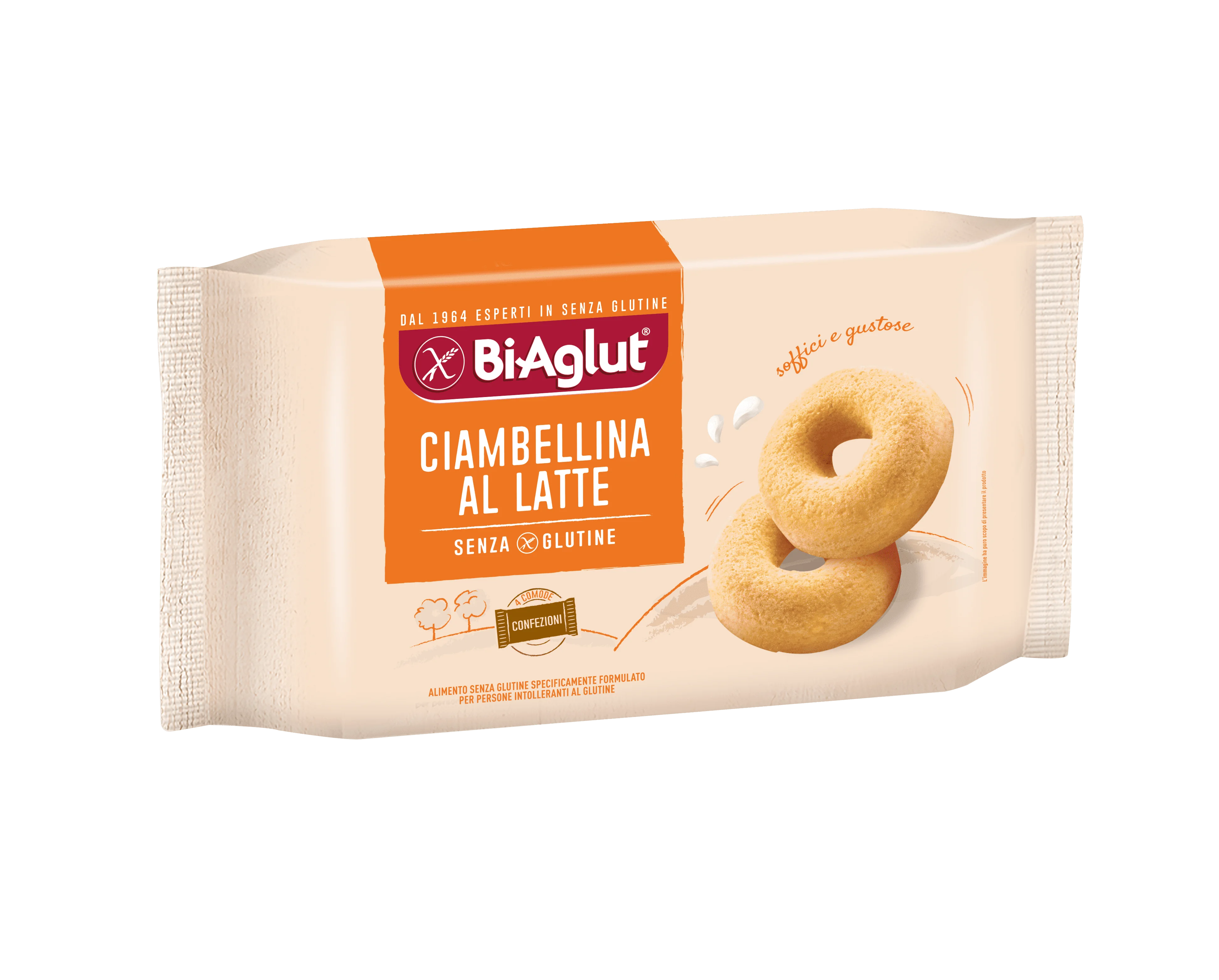 BiAglut Ciambellina al Latte 180 g Senza Glutine