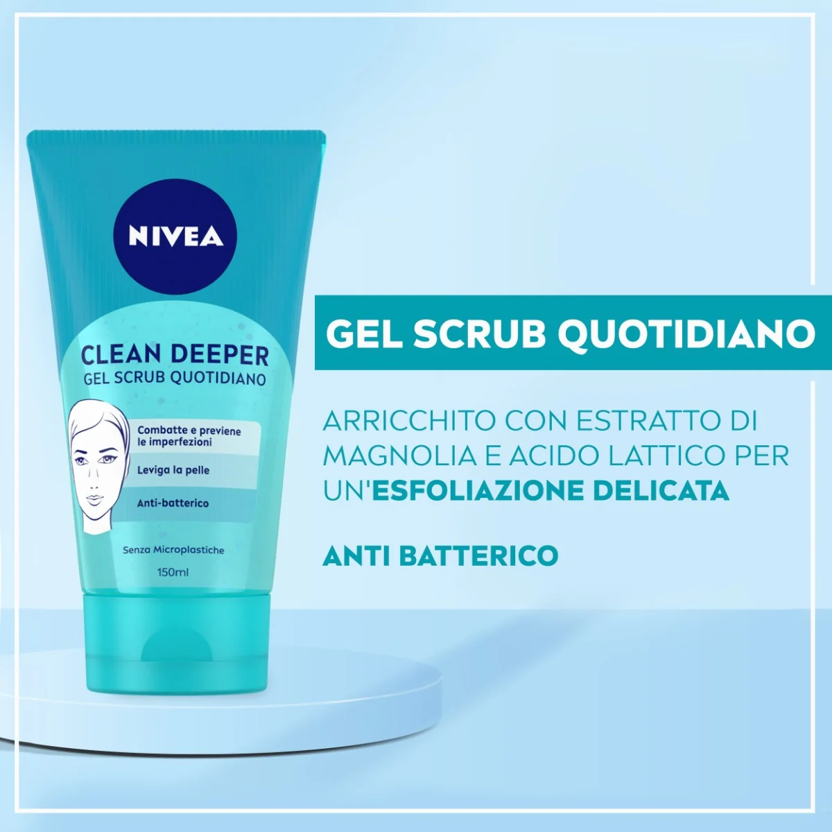 Nivea Clean Deeper Gel Scrub Pulizia Profonda