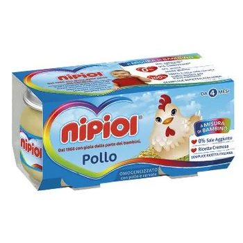 Nipiol Omogeneizzato Pollo 120 g x 2 Pezzi Svezzamento