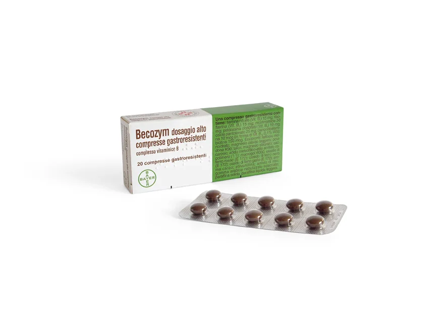 Becozym 20 Compresse Gastroresistenti Vitamine Gruppo B