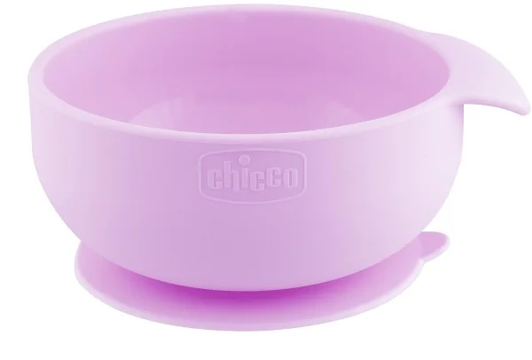 Chicco Ciotola Silicone Rosa