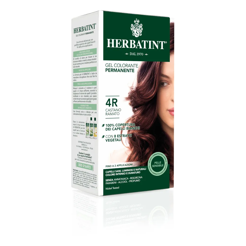 Herbatint Gel Colorante Permanente 4R Castano Ramato 150 ml