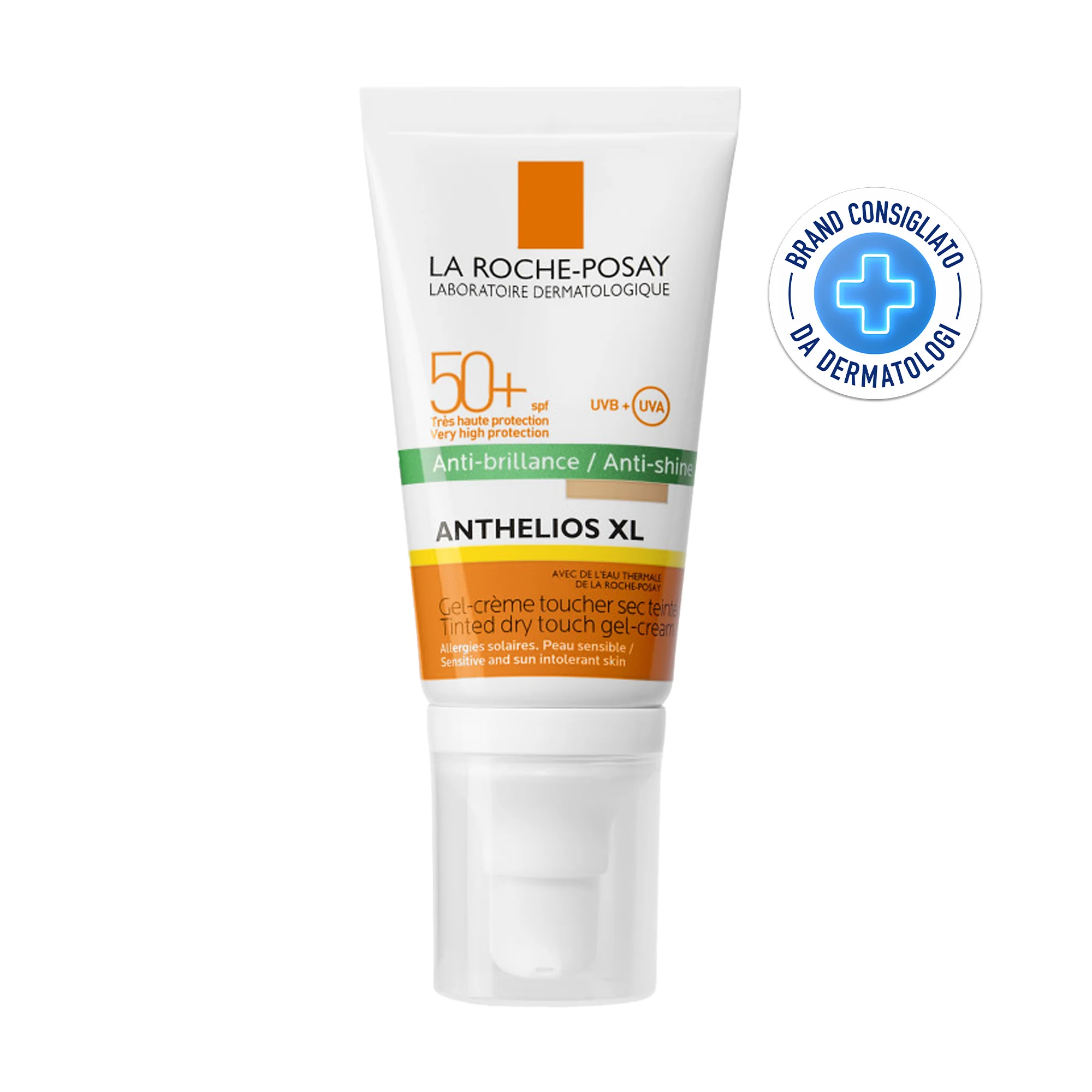 La Roche Posay Anthelios Gel-Crema Tocco Secco Colorata Anti-lucidità  SPF 50+ Viso 50 ml