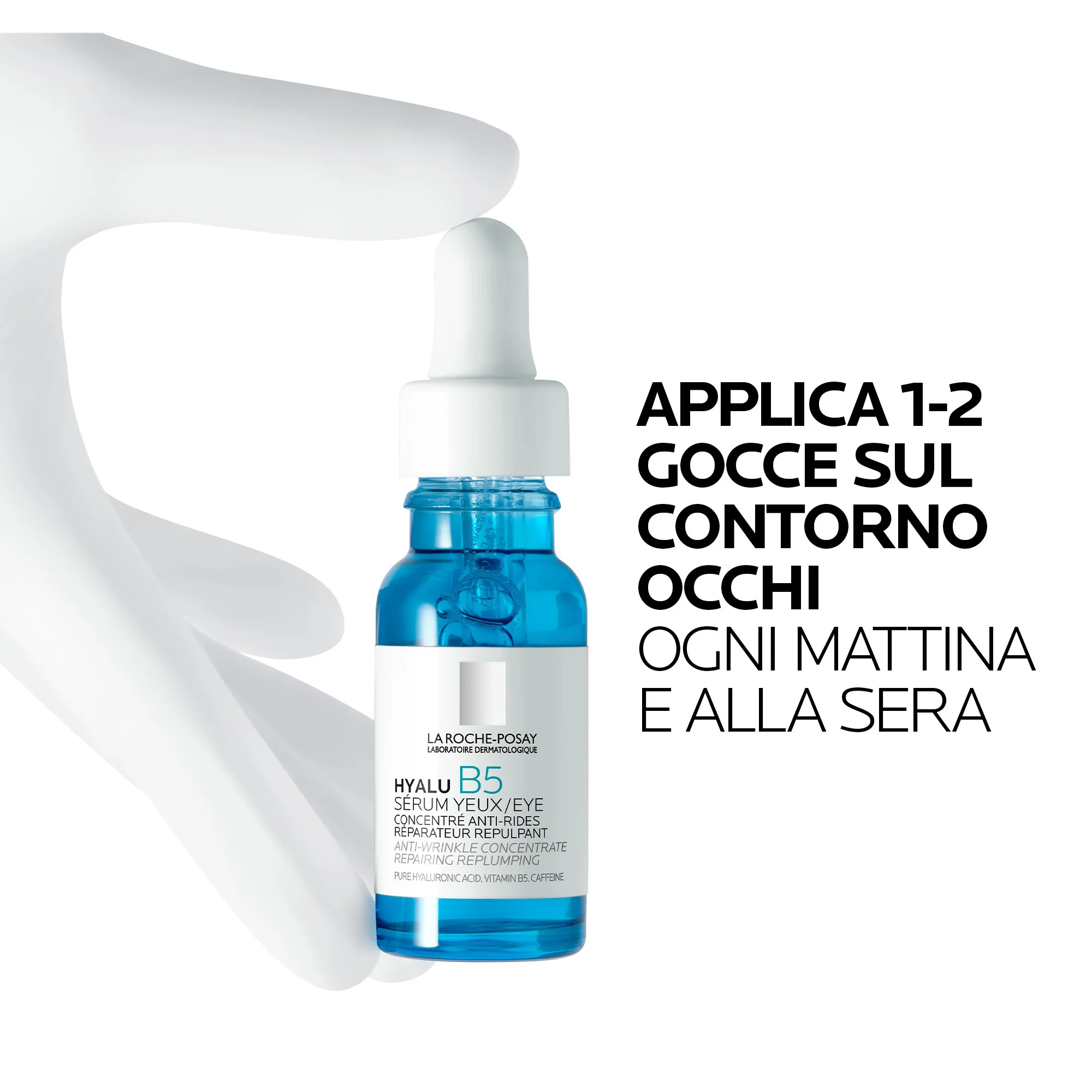 La Roche Posay Hyalu B5 Siero Occhi 15 Ml Concentrato Antirughe con Acido ialuronico