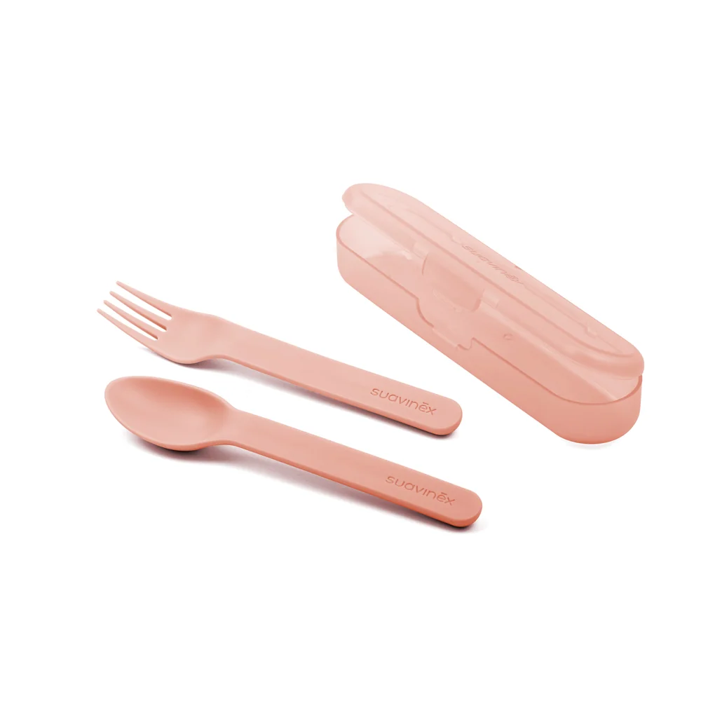 Suavinex Set Portaposate Rosa Per la Pappa