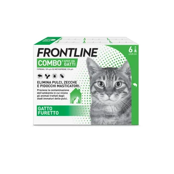 Frontline Combo Gatti X6 Antiparassitario Contro Pulci, Zecche E Pidocchi