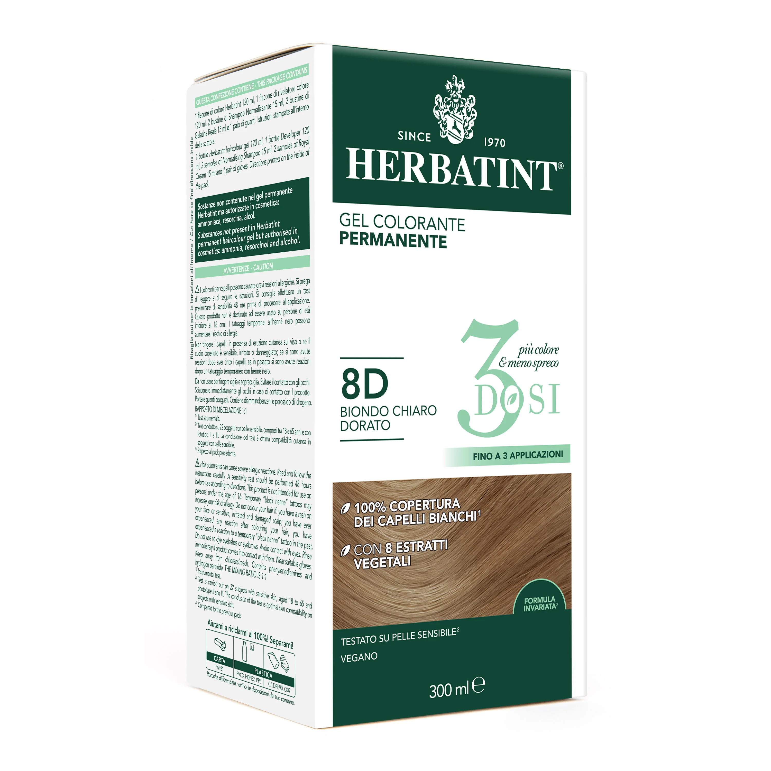 Herbatint 3Dosi 8D 300Ml