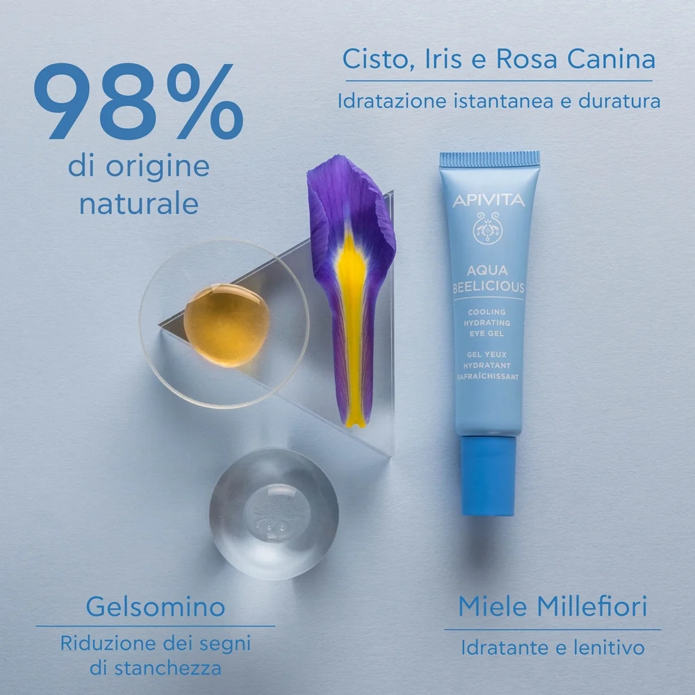 Apivita Aqua Beel Gel Con Occh 15Ml