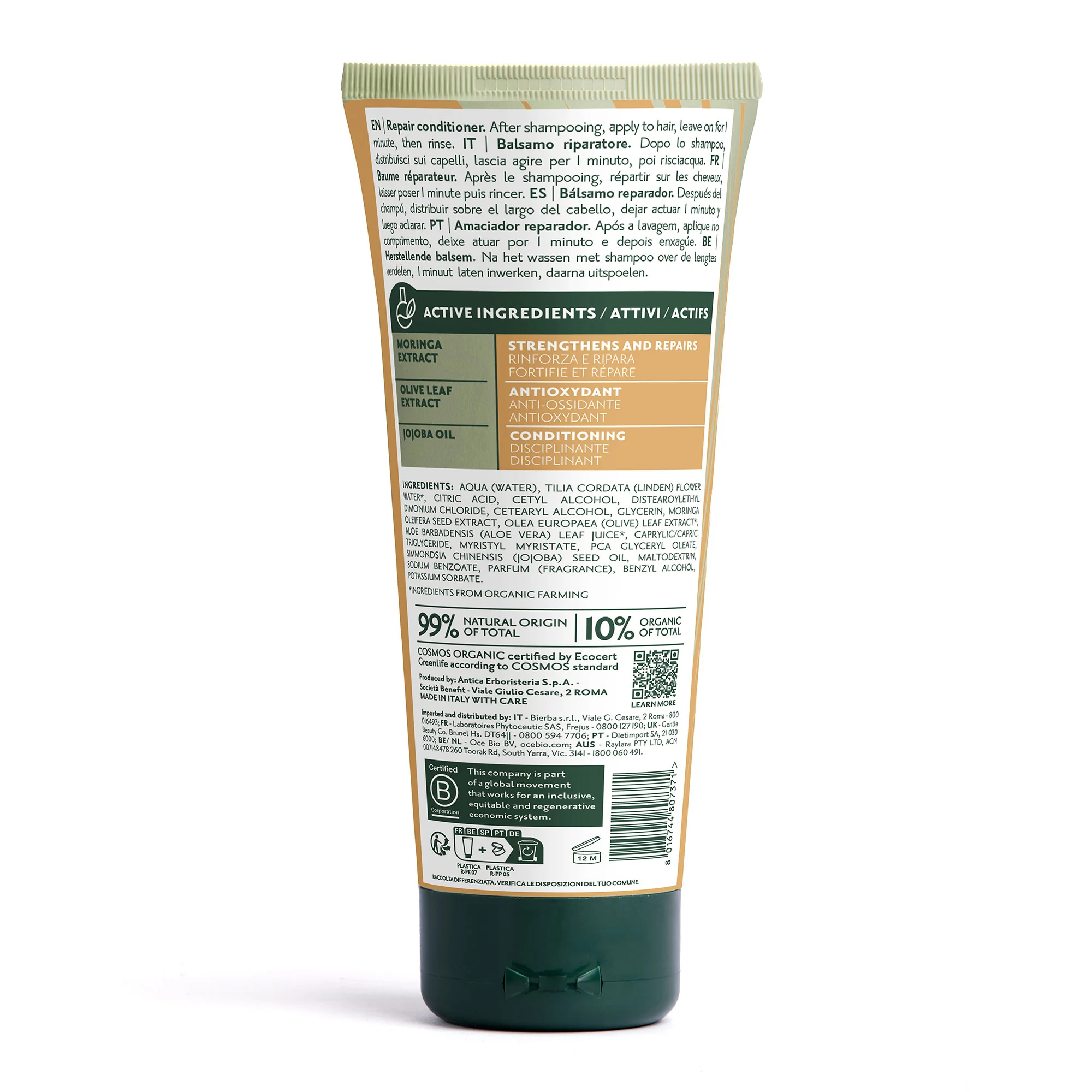 Herbatint Repair Conditioner 200 ml Capelli Stressati e Danneggiati