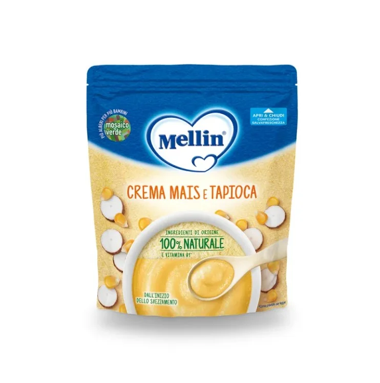 Mellin Crema Mais/Tapioca 200 g Alimento per Infanzia