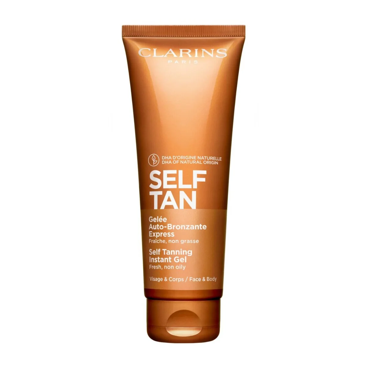 Clarins Solari Gel Autoabbronzante Express Viso E Corpo 125 Ml Pelle Normale, Grassa, Mista, Secca
