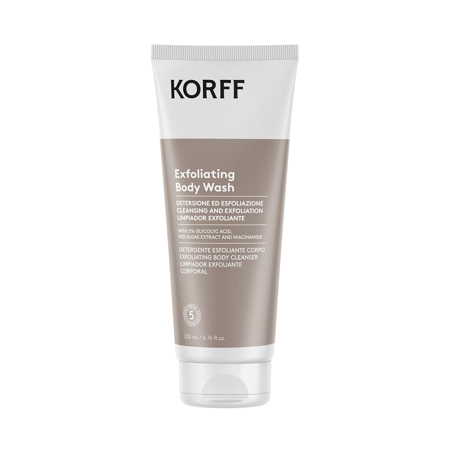 Korff Exfoliating Body Wash 200 ml Detergente Corpo Esfoliante Delicato