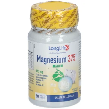Longlife Magnesium 375 Osteo 60 Tavolette Senza Glutine