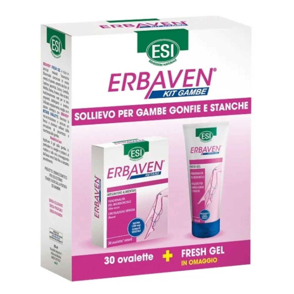 Esi Kit Erbaven 30Ov+Fresh Gel Migliora Circolazione