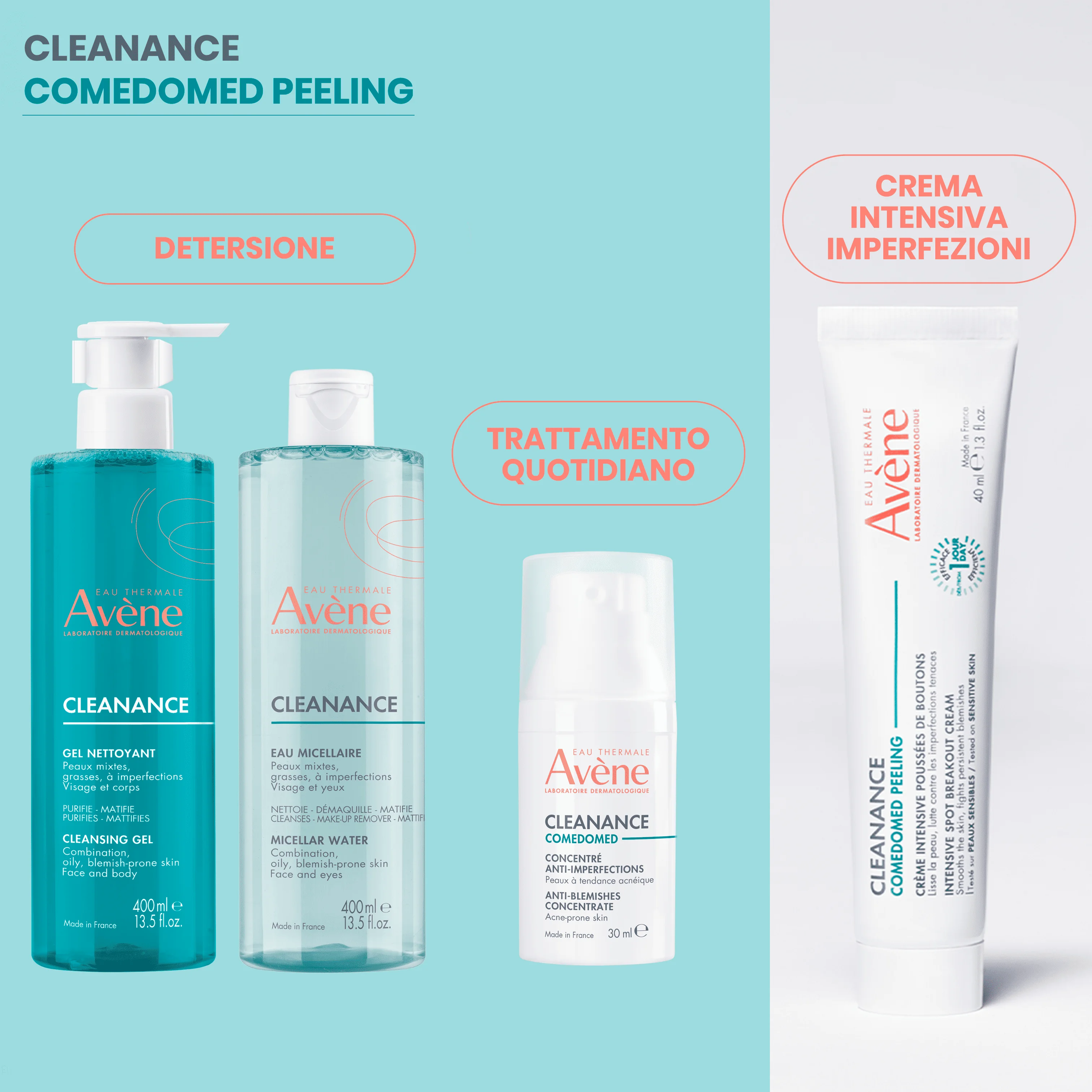 Eau Thermale Avène Cleanance Comedomed Peeling Crema Intensiva Imperfezioni 40 ml Pelle Grassa Tendenza Acneica