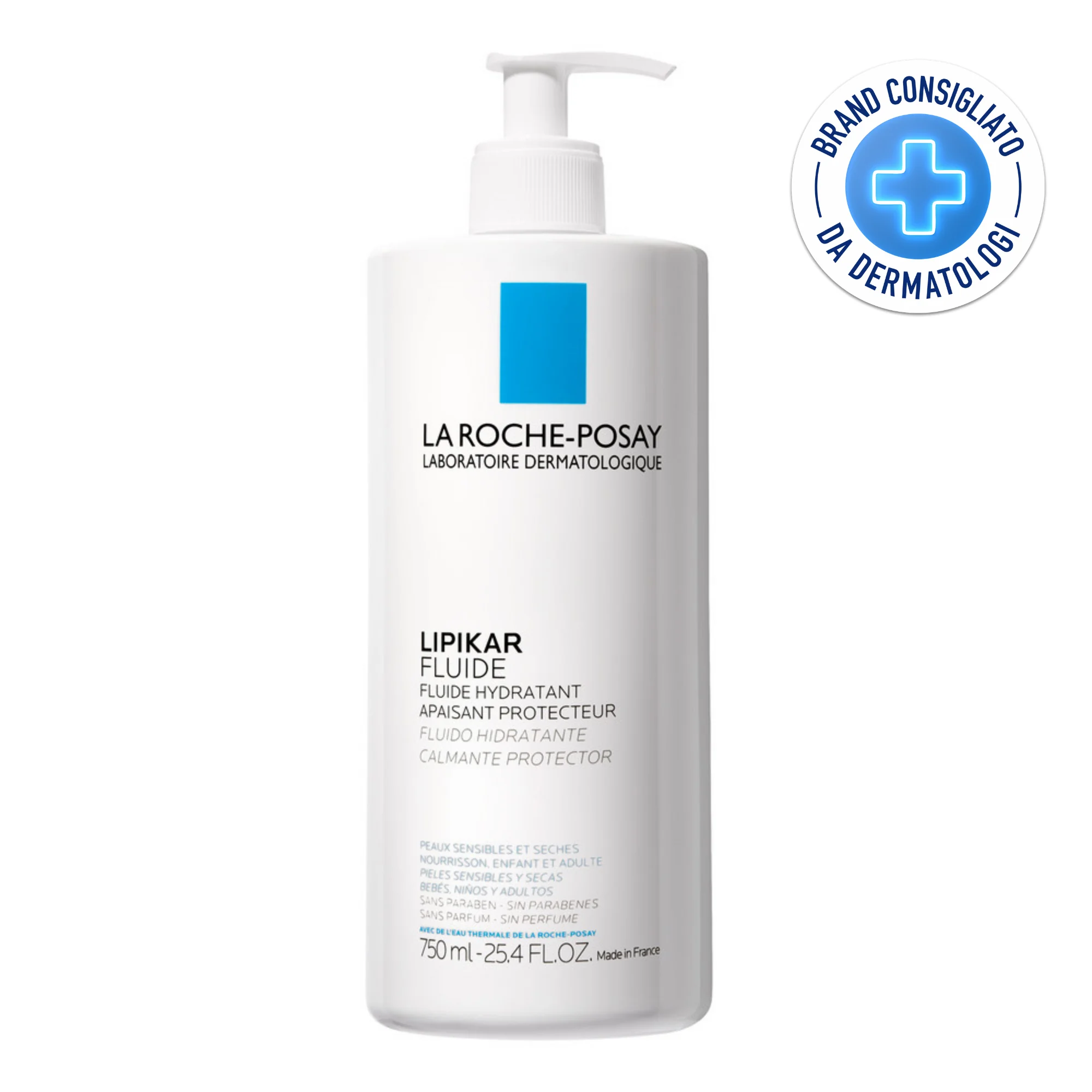La Roche Posay Lipikar Fluide 750 ml Crema per il Corpo