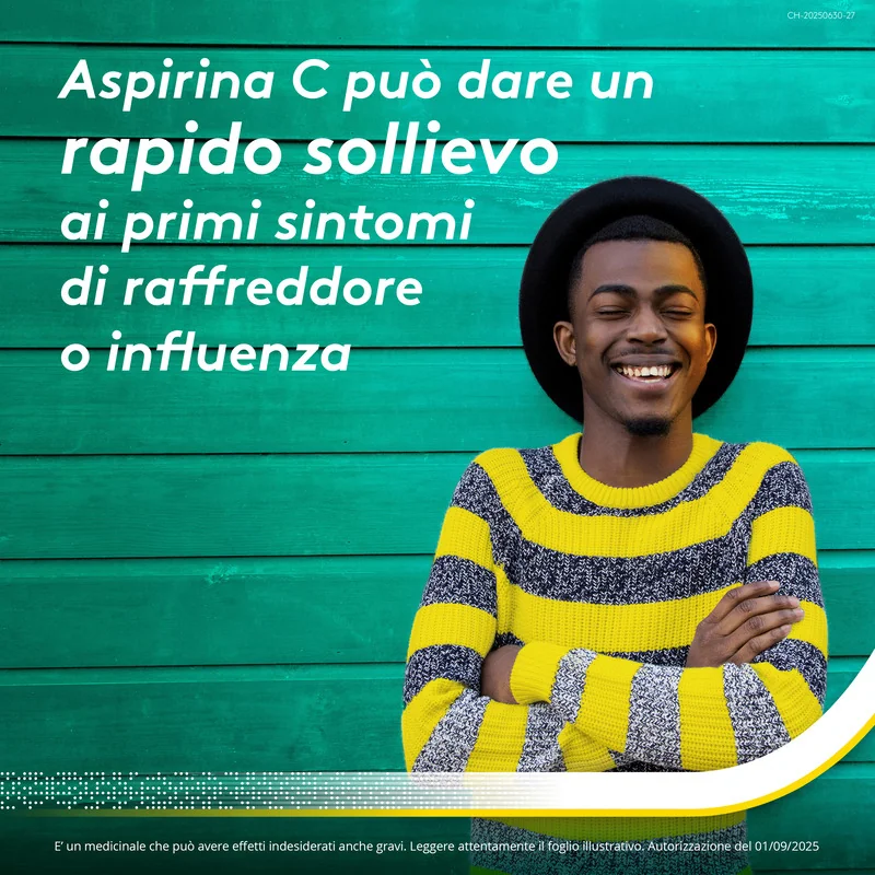 Aspirina C 10 Compresse Effervescenti Raffreddore Febbre e Influenza