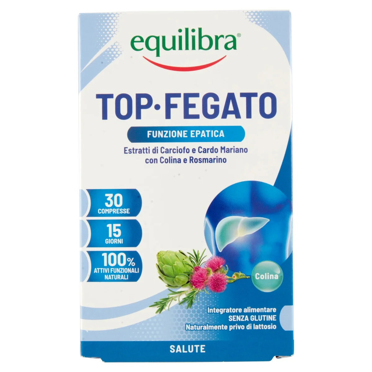 Equilibra Top Fegato Con Aloe 30 Compresse Integratore per Benessere del Fegato