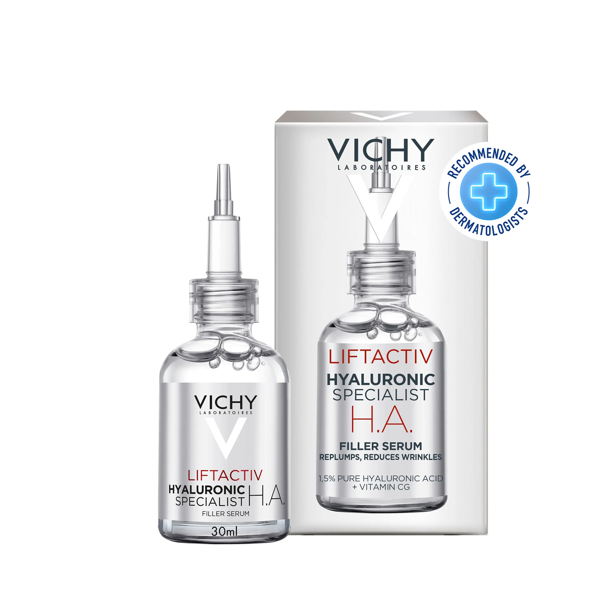 Vichy Liftactiv H.A. Siero Epidermic Filler 30 Ml Anti-età viso e occhi