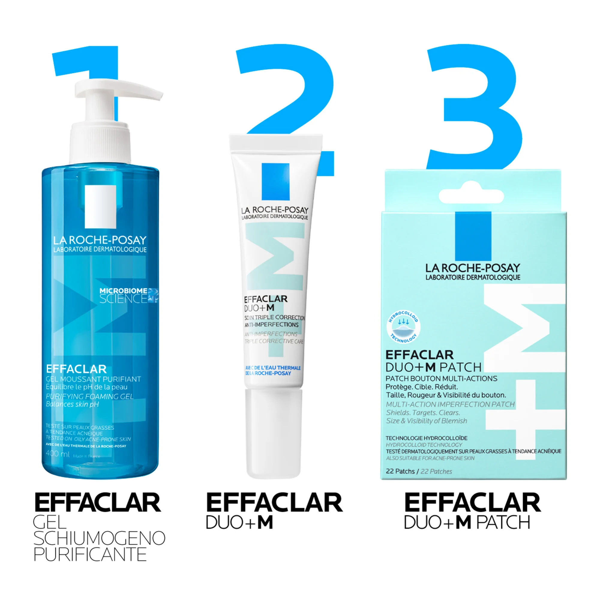 La Roche Posay Effaclar Duo+M Unspot Patches 22 Pezzi Trattamento Invisibile Anti Imperfezioni