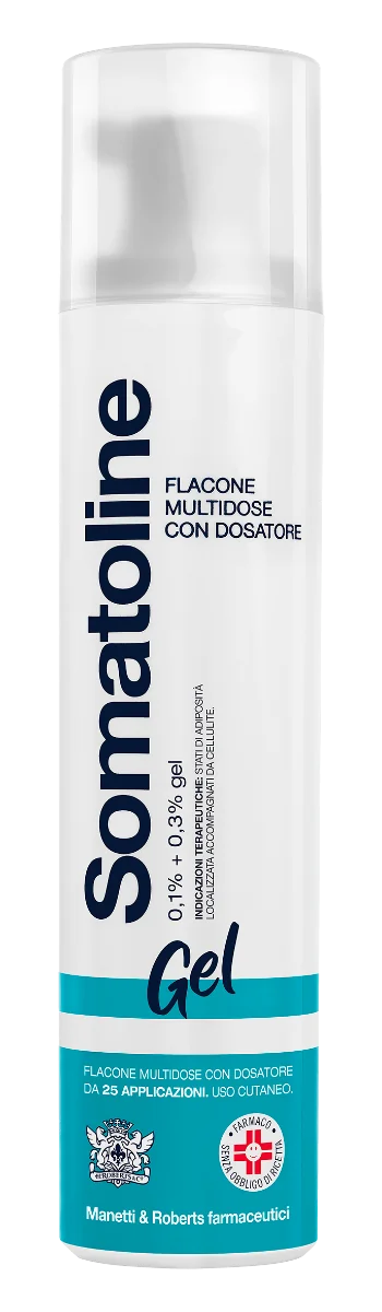 Somatoline Gel 1 Flacone 250 Ml 0,1% + 0,3% Trattamento Gambe Anticellulite