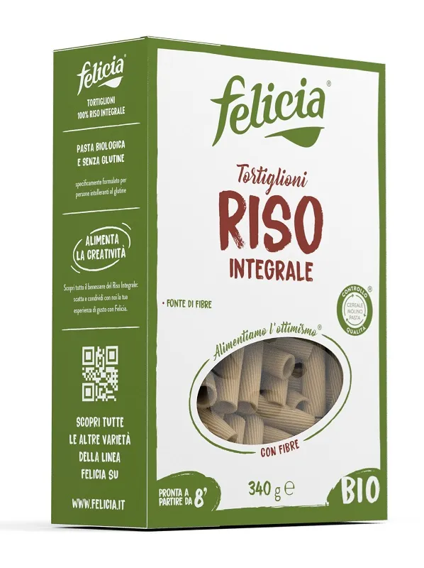 Felicia Bio Tortiglioni Di Riso Integrale Senza Glutine 340 g