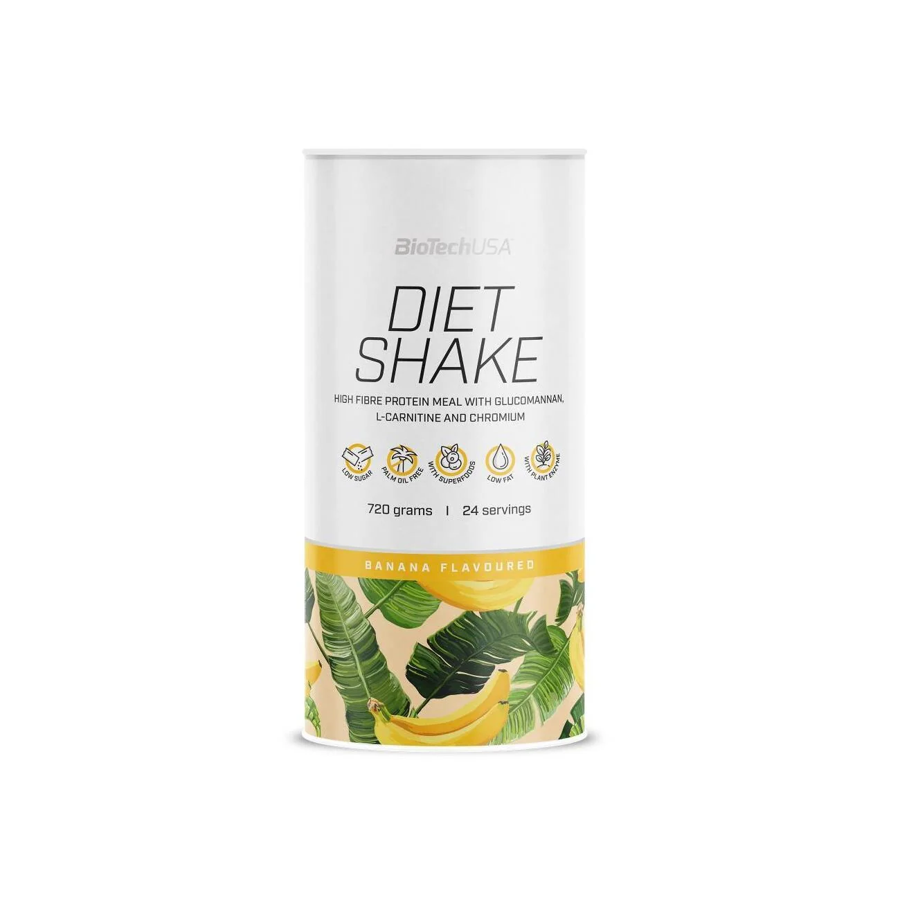Biotechusa Diet Shake Banana 720 g Controllo del Peso